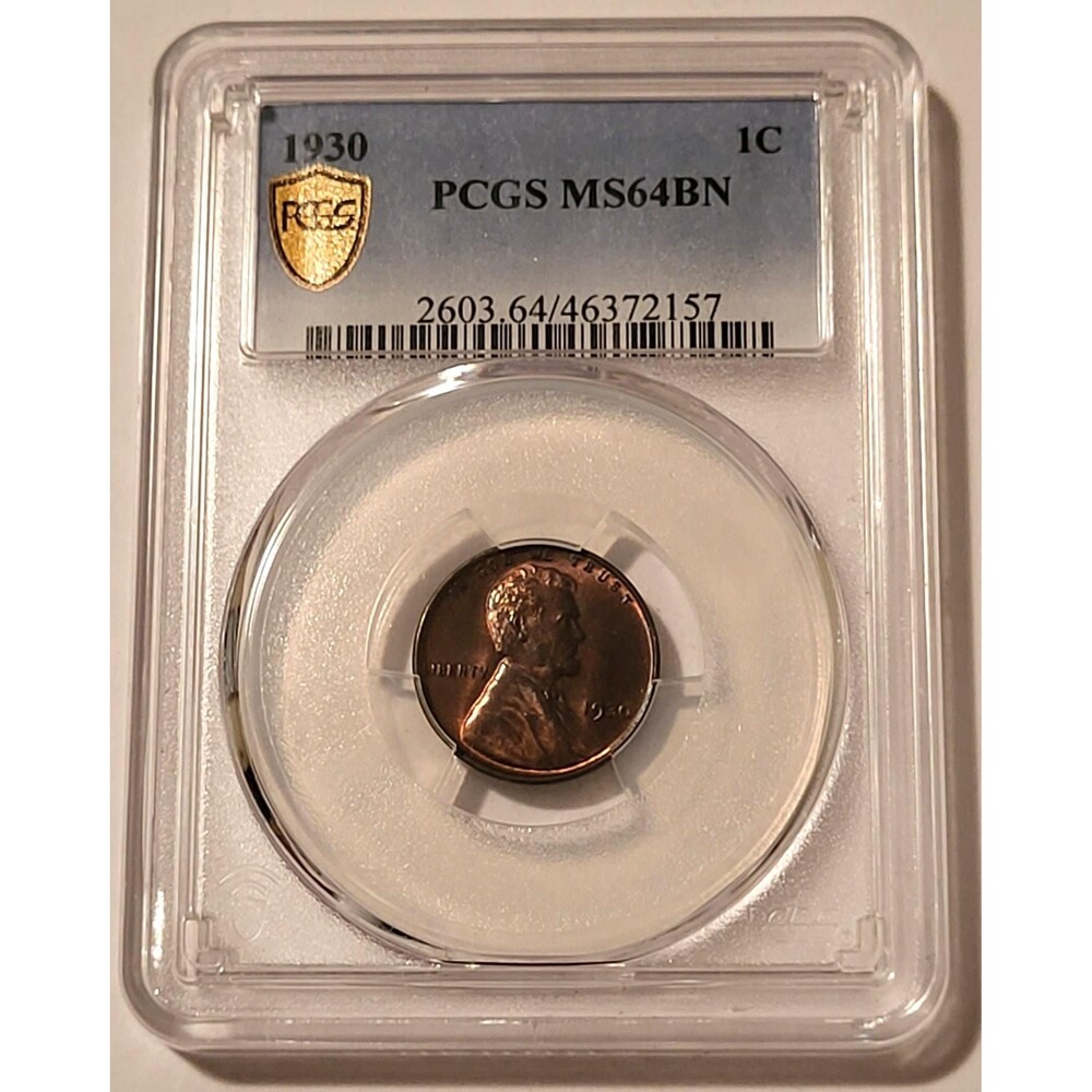1930 Lincoln Wheat Cent MS64 BN PCGS GSH